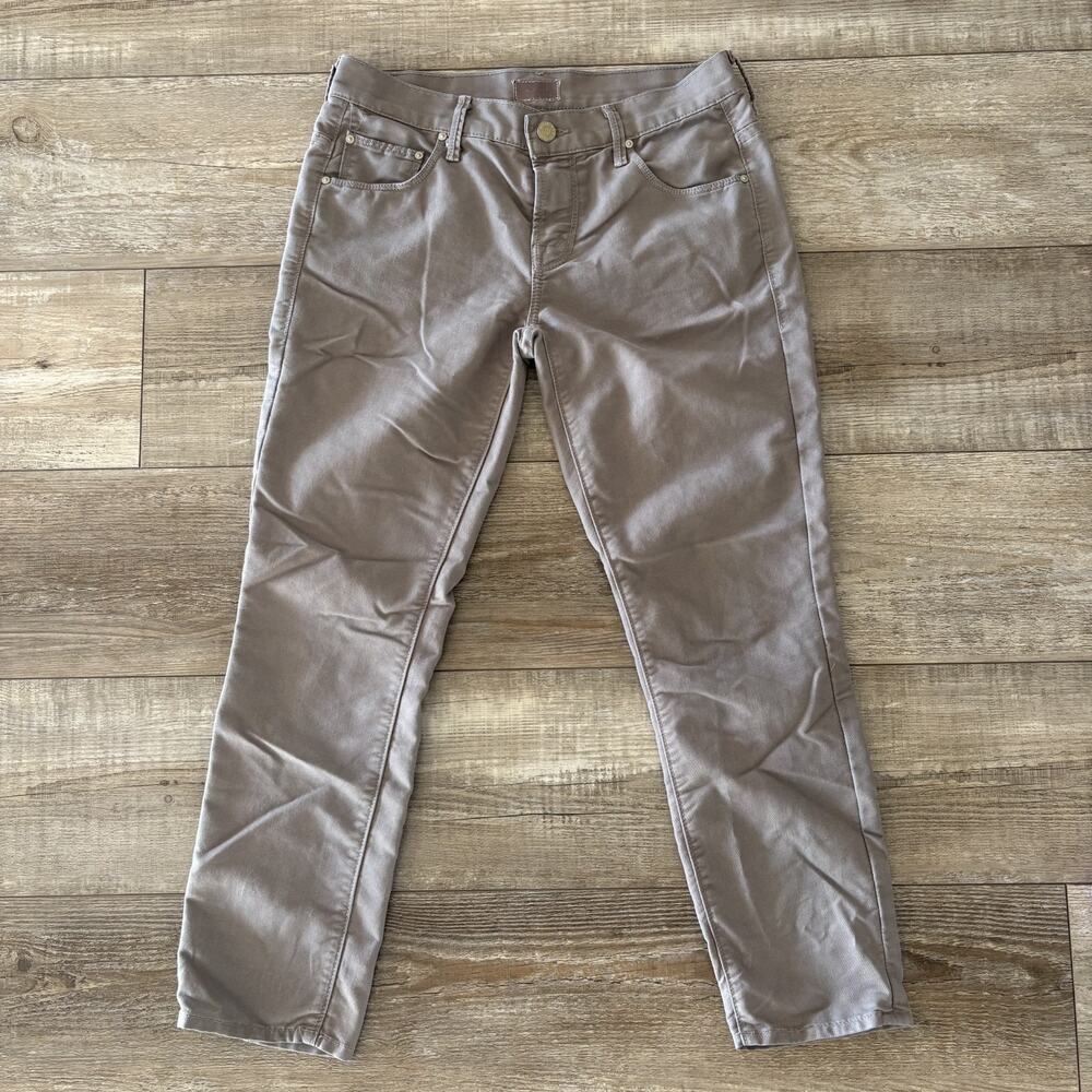 MOTHER Jeans | Size 25 (Actual 28) Grey Skinny, Not Skinny Cropped Stretch Denim